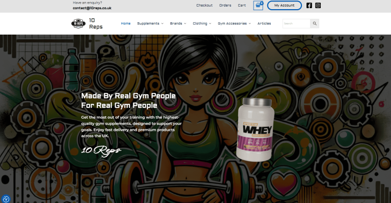 New E-commerce Site Built For UK Gym Supplements